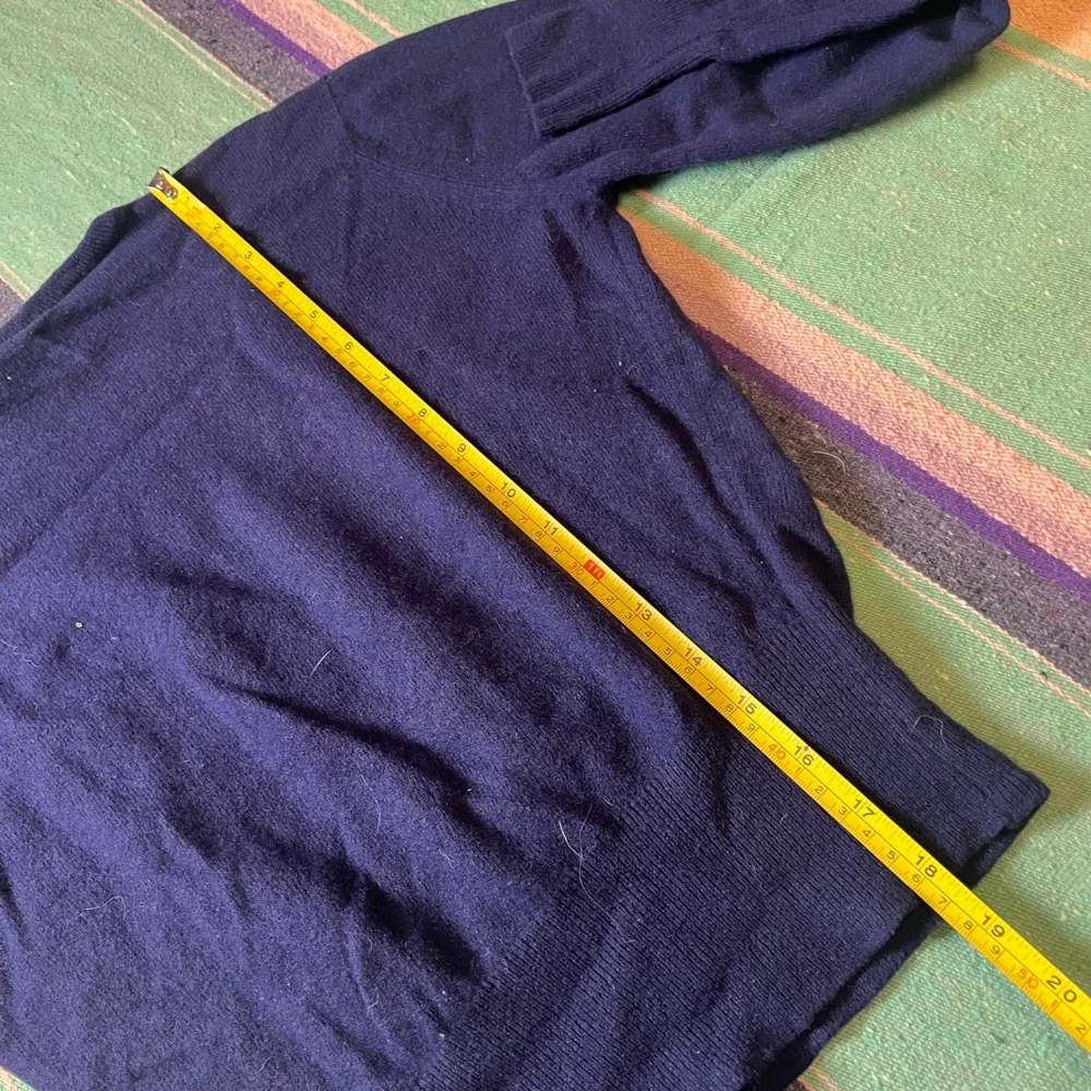 Kejar Sweater Mens XS Navy Blue Vintage Crewneck Knit Classic AV65